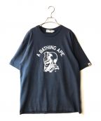 A BATHING APEアベイシングエイプ）の古着「半袖プリントTシャツ」｜ネイビー