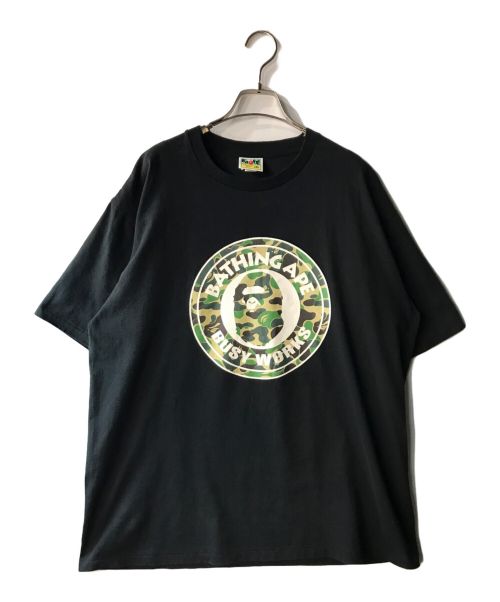 A BATHING APE（アベイシングエイプ）A BATHING APE (アベイシングエイプ) CAMO BUSY WORK TEE ブラック サイズ:2XLの古着・服飾アイテム