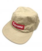 SUPREMEシュプリーム）の古着「19AW JACQUARD LOGOS TWILL CAMP CAP」｜カーキ