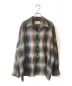 WACKO MARIA（ワコマリア）の古着「OMBRE CHECK OPEN COLLAR SHIRT L/S」｜グレー×ブラウン