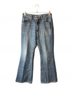 JOHN LAWRENCE SULLIVANジョンローレンスサリバン）の古着「Flared denim pants」｜インディゴ