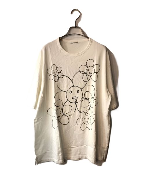 LAD MUSICIAN（ラッドミュージシャン）LAD MUSICIAN (ラッドミュージシャン) NIHILISM FLOWER BIG T-SHIRTS ホワイト サイズ:44の古着・服飾アイテム