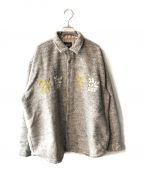 HUFハフ）の古着「BLOSSOM LS SHIRT」｜グレー