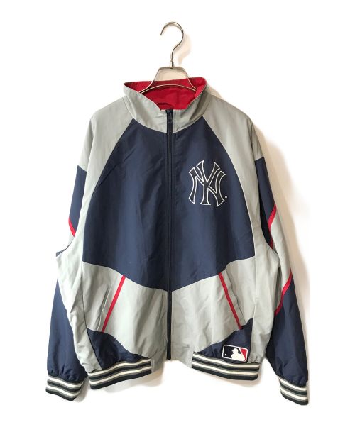 SUPREME（シュプリーム）Supreme (シュプリーム) NEW YORK YANKEES (ニューヨークヤンキース) 21AW Track Jacket ネイビー×グレー サイズ:Ｌの古着・服飾アイテム