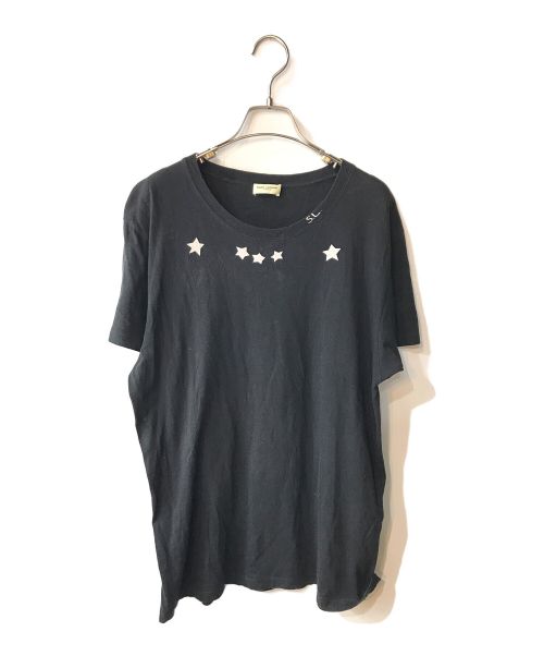 Saint Laurent Paris（サンローランパリ）Saint Laurent Paris (サンローランパリ) SLスタープリントTシャツ ブラック サイズ:Ｍの古着・服飾アイテム