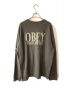 OBEY (オベイ) ヴィンテージラグランスウェット ブラウン サイズ:XL：5000円