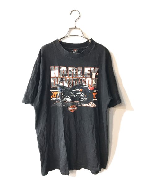 HARLEY-DAVIDSON（ハーレーダビッドソン）HARLEY-DAVIDSON (ハーレーダビッドソン) カットソー ブラック サイズ:XLの古着・服飾アイテム