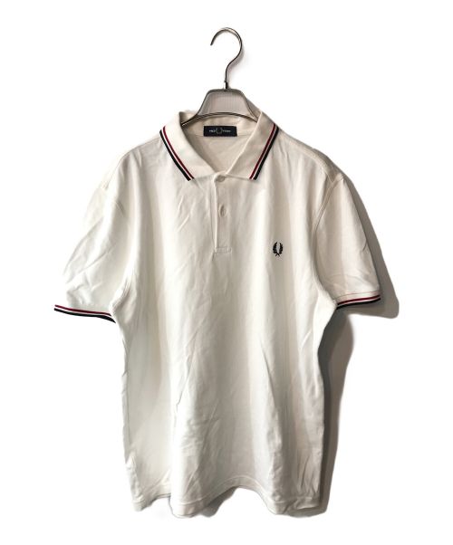 FRED PERRY（フレッドペリー）FRED PERRY (フレッドペリー) ポロシャツ ホワイト サイズ:Ｌの古着・服飾アイテム