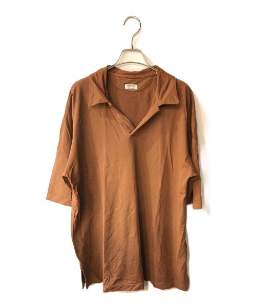 MAATEE&SONS（マーティーアンドサンズ）MAATEE&SONS (マーティーアンドサンズ) GARMENT DYED POLO ブラウン サイズ:3の古着・服飾アイテム