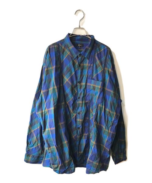 BEAMS（ビームス）BEAMS (ビームス) スイッチングシャツ ブルー サイズ:XLの古着・服飾アイテム