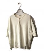 AURALEEオーラリー）の古着「Super Soft Pique Henley Neck」｜ホワイト