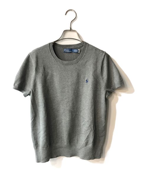 POLO RALPH LAUREN（ポロ・ラルフローレン）POLO RALPH LAUREN (ポロ・ラルフローレン) ニットカットソー グレー サイズ:Ｍの古着・服飾アイテム