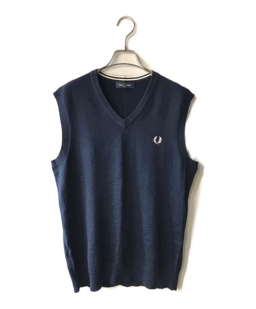 FRED PERRY（フレッドペリー）FRED PERRY (フレッドペリー) ニットベスト ネイビー サイズ:Ｍの古着・服飾アイテム