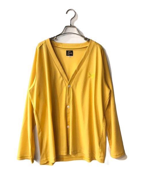 Needles（ニードルズ）Needles (ニードルズ) V NECK CARDIGAN  POLY MESH イエロー サイズ:Ｍの古着・服飾アイテム