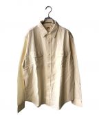 SUGAR CANEシュガーケーン）の古着「WHITE CHAMBRAY WORK SHIRT」｜アイボリー