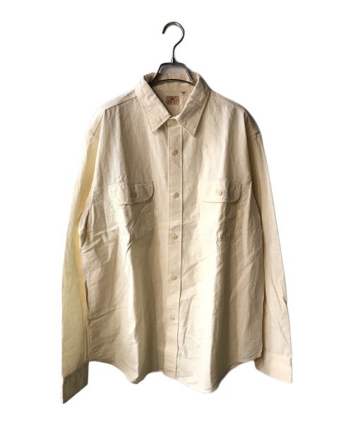 SUGAR CANE（シュガーケーン）SUGAR CANE (シュガーケーン) WHITE CHAMBRAY WORK SHIRT アイボリー サイズ:XLの古着・服飾アイテム