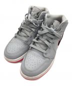 NIKEナイキ）の古着「Jordan 1 Mid Wolf Grey Racer Pink Black」｜グレー