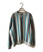 CarHarttカーハート）の古着「BLANKET STRIPES SWEATSHIRT」｜グレー