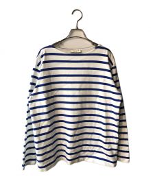 MACKINTOSH（マッキントッシュ）の古着「STOBO BOAT NECK T/LS」｜ブルー×ホワイト