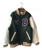 A BATHING APE×ENDアベイシングエイプ×エンド）の古着「VARSITY JACKET」｜グリーン×ホワイト