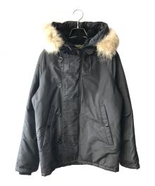 SPIEWAK（スピワック）の古着「JAKET FLYING MAN’S HEABY ATTACHED HOOD N-2B ジャケット」｜ブラック