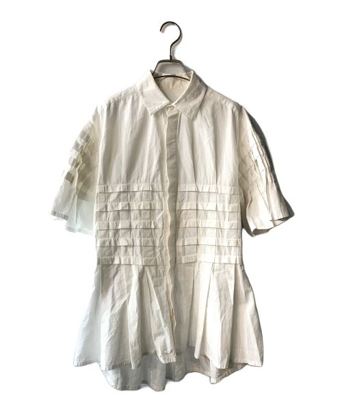 BELPER（ベルパー）BELPER (ベルパー) 22ss TUCKED COTTON TWILL SHIRT ホワイト サイズ:FREEの古着・服飾アイテム