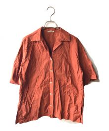 AURALEE（オーラリー）の古着「SELVEDGE WEATHER CLOTH HALF SLEEVED SHIRTS」｜ブラウン