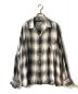 WACKO MARIA（ワコマリア）の古着「OMBRE CHECK OPEN COLLAR SHIRT」｜ブラック×グレー