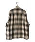 WACKO MARIA (ワコマリア) OMBRE CHECK OPEN COLLAR SHIRT ブラック×グレー サイズ:XL：24000円