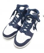 NIKEナイキ）の古着「Dunk High」｜ネイビー×ホワイト