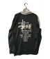 stussy (ステューシー) WORLD TOUR FOOTBALL L/S TEE ブラック サイズ:S：8000円