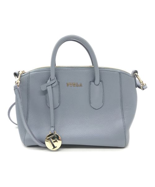 FURLA（フルラ）FURLA (フルラ) 2WAYショルダーバッグ ブルーの古着・服飾アイテム