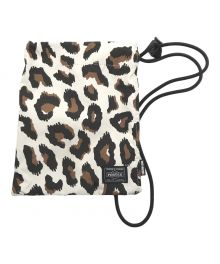 PORTER（ポーター）の古着「23SS LEOPARD SHOULDER POUCH」｜アイボリー