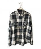 SUPREME×Hysteric Glamourシュプリーム×ヒステリックグラマー）の古着「21SS Plaid Flannel Shirt」｜ブラック×ホワイト