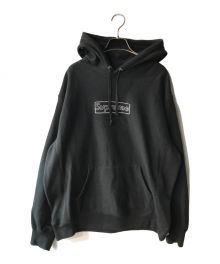 SUPREME×KAWS（シュプリーム×カウズ）の古着「21SS Chalk Logo Hooded Sweatshirt」｜ブラック