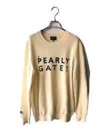 PEARLY GATES（パーリーゲイツ）の古着「カシミヤニット」｜ベージュ