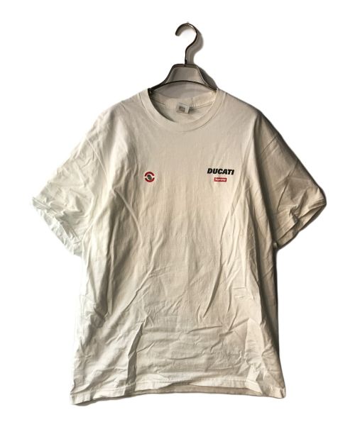 SUPREME（シュプリーム）Supreme (シュプリーム) DUCATI (ドゥカティ) 24SS Logos Tee ホワイト サイズ:Lの古着・服飾アイテム