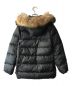 MONCLER (モンクレール) ファー付ダウンジャケット ブラック サイズ:00：25000円