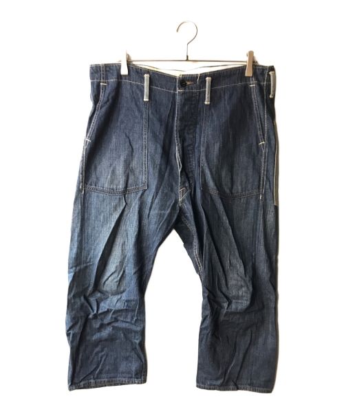 CANTON（キャントン）CANTON (キャントン) 9oz Original Selvedge Indigo Denim Working Trousers With Button インディゴ サイズ:Lの古着・服飾アイテム