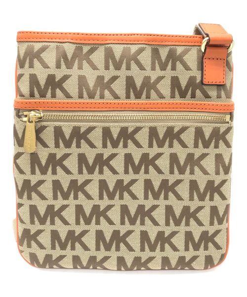 MICHAEL KORS（マイケルコース）MICHAEL KORS (マイケルコース) ショルダーバッグ オレンジ×ベージュの古着・服飾アイテム