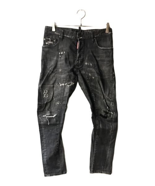 DSQUARED2（ディースクエアード）DSQUARED2 (ディースクエアード) tidy biker jeans ブラック サイズ:44の古着・服飾アイテム