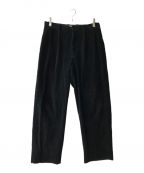 STEVEN ALANスティーブンアラン）の古着「6WALE CORDUROY SUPER BAGGY TAPERED PANTS」｜ブラック