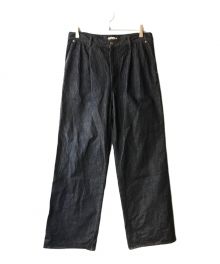 AURALEE（オーラリー）の古着「HARD TWIST DENIM WIDE SLACKS」｜インディゴ