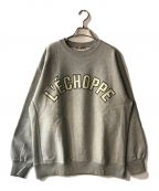 is-ness×LECHOPPEイズネス×レショップ）の古着「アーチロゴ スウェット」｜グレー