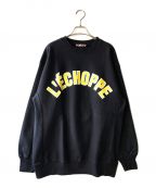 is-ness×LECHOPPEイズネス×レショップ）の古着「アーチロゴ スウェット」｜ネイビー