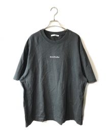 Acne studios（アクネ ストゥディオス）の古着「スタンプロゴTシャツ - リラックスフィット」｜チャコールグレー