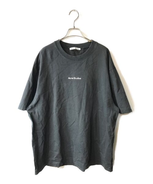 Acne studios（アクネ ストゥディオス）ACNE STUDIOS (アクネ ストゥディオス) スタンプロゴTシャツ - リラックスフィット チャコールグレー サイズ:XLの古着・服飾アイテム