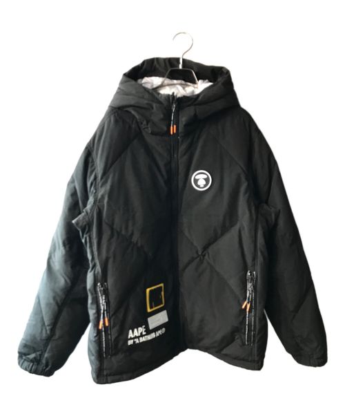 Aape BY A BATHING APE（エーエイプ バイ アベイシングエイプ）Aape BY A BATHING APE (エーエイプ バイ アベイシングエイプ) ダウンジャケット ブラック サイズ:Ｍの古着・服飾アイテム