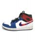 NIKE (ナイキ) AIR JORDAN 1 MID レッド×ブルー サイズ:27.5㎝：8000円