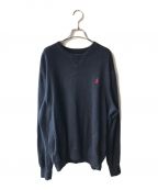 POLO RALPH LAURENポロ・ラルフローレン）の古着「LS CN LONG SLEEVE SWEATER」｜ネイビー